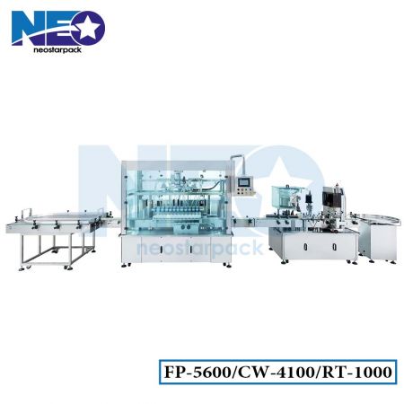 Automatic Filling and Capping Machine Line - Automatic liquid filling capping Line